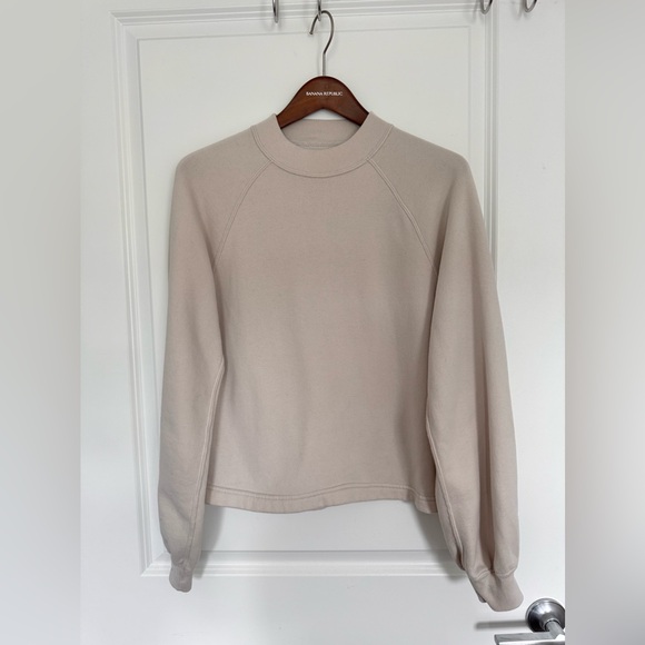 Abercrombie & Fitch Tops - Abercrombie & Fitch beige cream neutral sweatshirt size S Soft A&F Collection